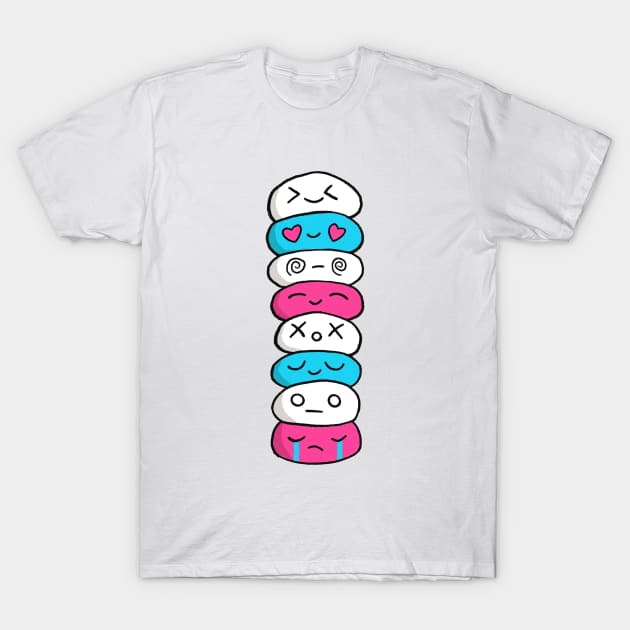 Mochi Ice Cream Stack T-Shirt by chawlie